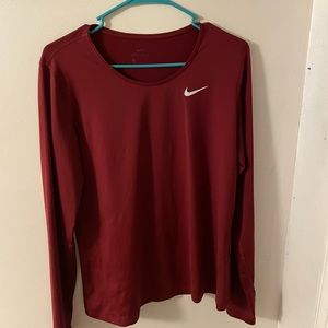 red nike long sleeve